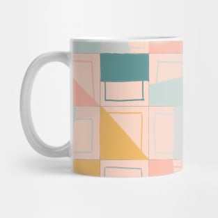 Pink Grid Mug